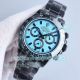 Super Clone Rolex Blaken Daytona Extra Thin Light Blue Dial Black Steel Watch (2)_th.jpg
